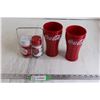 Image 1 : (2) Large Coca-Cola Cups, Coca-Cola Salt and Pepper Set - Sealed