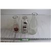 Image 1 : (3) Glass Milk Bottles