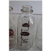 Image 3 : (3) Glass Milk Bottles