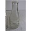 Image 4 : (3) Glass Milk Bottles