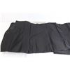 Image 4 : White Tablecloth (6' x 6', Some Stains), (3) Pieces Black Satin Material
