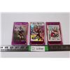 Image 1 : (3) NFL Trading Cards in Screwdown Cases - Joe Montana / Steve Young / Jerry Rice