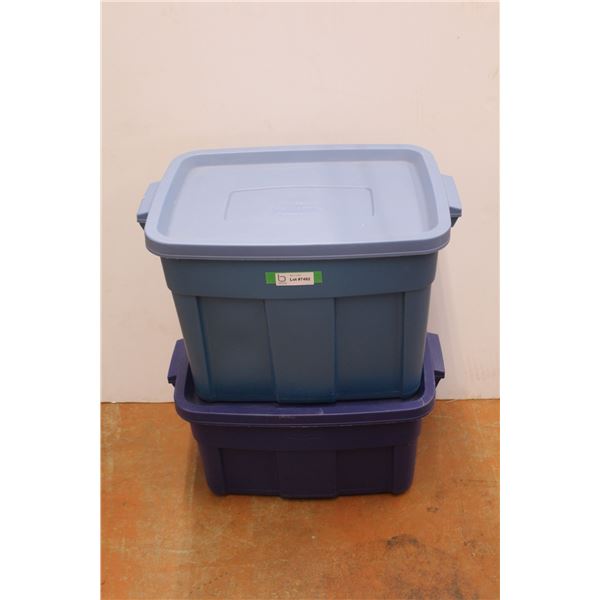 *(2) Rubbermaid 24"x40"x41.9"in & 50 L