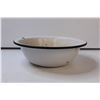 Image 3 : *(5) Enamel Basins LG MD & SM / Enamel Pot & Strainer