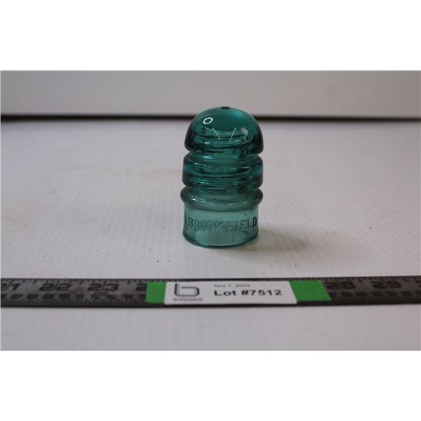 Brookfield Blue Glass Insulator