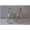 Image 2 : (4) 160 oz. Clear Glass Jugs
