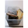 Image 1 : Bin Of Misc. Items / Time Magazine / Curling Trophies