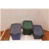 Image 1 : *(3) Rubbermaid Totes With Lids