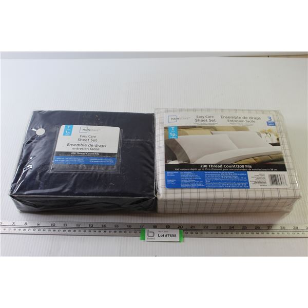 (2) Twin 1p. Sheet Sets (NIB)