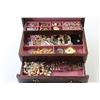 Image 2 : Jewellery Box w/ Costume Jewelry