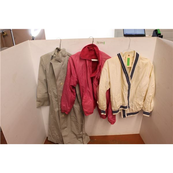 *Trench Coat + (2) Sweaters/Jackets