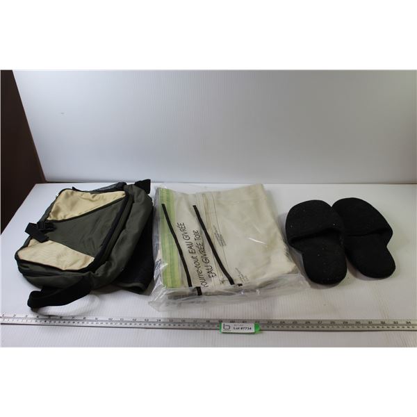 Pair of Slippers + (2) Carrying Cases