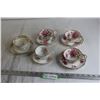 Image 1 : (5) Teacups with Matching Saucers
