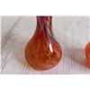 Image 3 : (2) Red Art Glass Vases