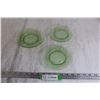 Image 2 : (3) Depression Glass Sandwich Plates - Glows