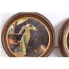 Image 2 : (4) Clutches, (2) Wooden-Framed Plates - ~11 1/2" Diameter