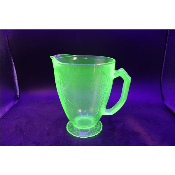 Florentine Depression Glass Pitcher