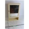 Image 1 : Small Medicine Cabinet - 4 1/4" x 11 1/4" x 19", Has Smell