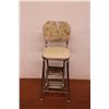 Image 1 : *Vintage Kitchen Chair with Folding Stool - 38" Tall
