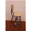 Image 3 : *Vintage Kitchen Chair with Folding Stool - 38" Tall
