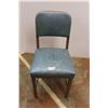 Image 1 : *Blue Vinyl Padded Office Chair - 34" Tall
