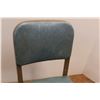 Image 2 : *Blue Vinyl Padded Office Chair - 34" Tall
