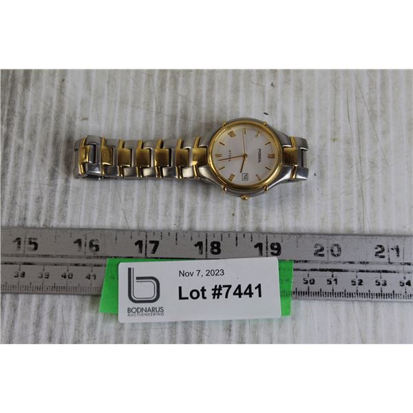 Fossil Quartz Watch - Date, Runs