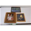 Image 1 : (3) Hand Made Framed Pictures