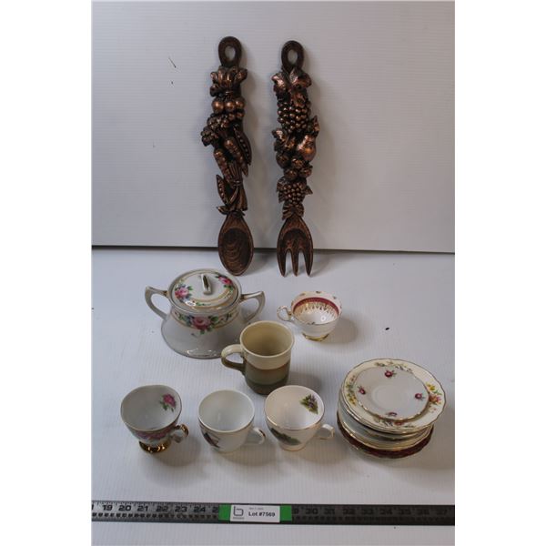 Assorted Tea Cups & Saucers