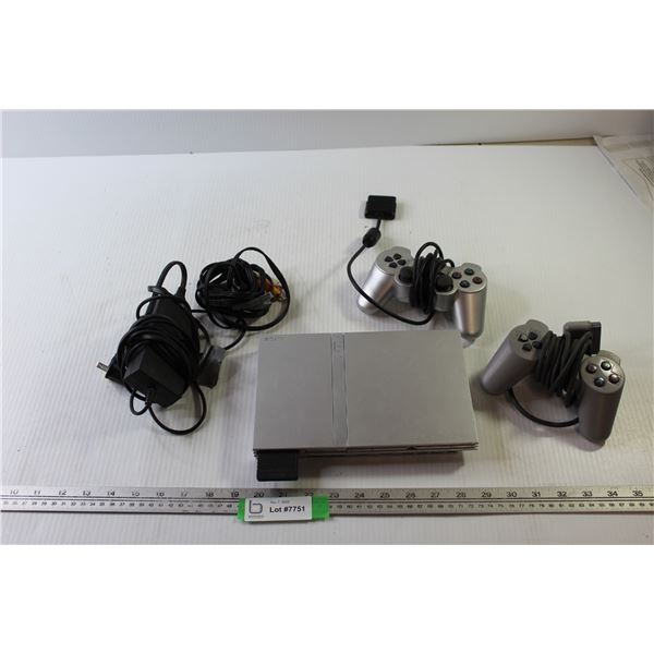 PS2 with Controller and Memory Card + PS1 Controller