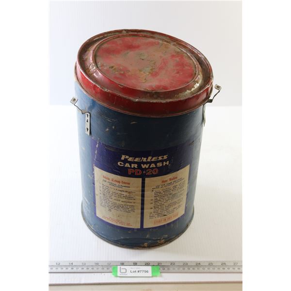 Pail Filled With Metal Finishing Wheels