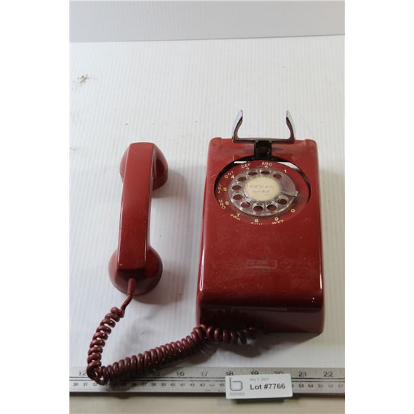 Vintage Rotary Wall Telephone