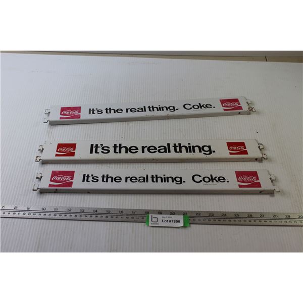 (3) Coca-Cola Signs