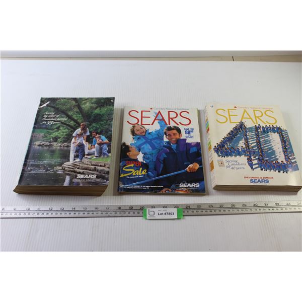 (3) Sears Books 1993,1988, 1993