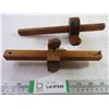 Image 1 : (2) Vintage Wood Scribes-Adjustable-8.5" and 10" size
