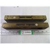 Image 1 : 2xBid Price- (2) Rabone 10" Brass and Wood Level