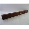 Image 2 : Stanley No. 0 24" Brass and Wood Level