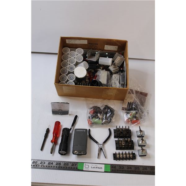 Assorted Electrical Switches / Tools / Meters / Insulators