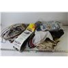 Image 1 : Assorted Hardware Items - Wire Loom - Backer Rod - Safety Goggles - Weed Shield - Tarp Straps - Misc