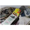 Image 2 : Assorted Hardware Items - Wire Loom - Backer Rod - Safety Goggles - Weed Shield - Tarp Straps - Misc