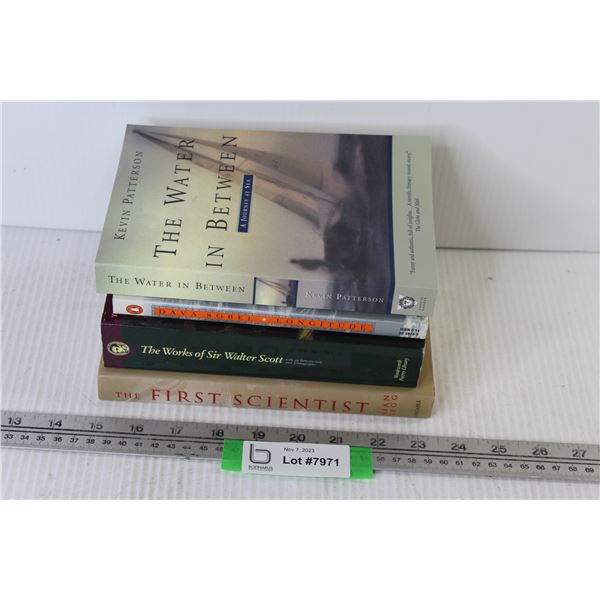 (4) Books - The Water Between - First Scientist - Walter v Scott - Longitude