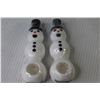 Image 2 : (2) Silicone Snowman THC Pipes (glass bowl)