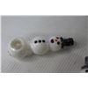 Image 3 : (2) Silicone Snowman THC Pipes (glass bowl)