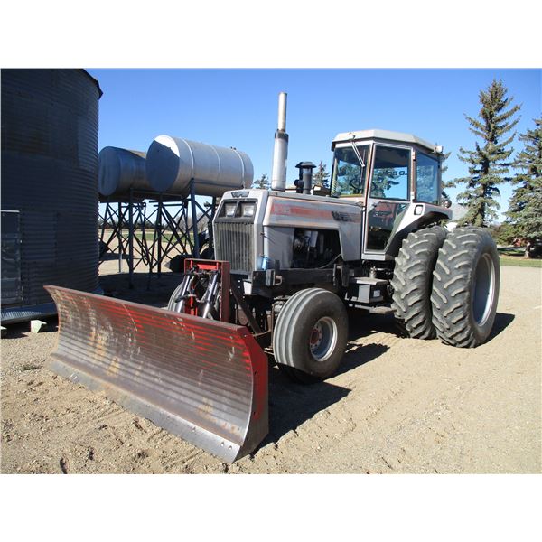 1983 White Tractor  2-135 Series 3 Dual Rear Tires, 10ft Dozer Blade