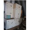 Image 1 : Cupboards (White) 92"x24"x80" (Two Piece Set) with Contents