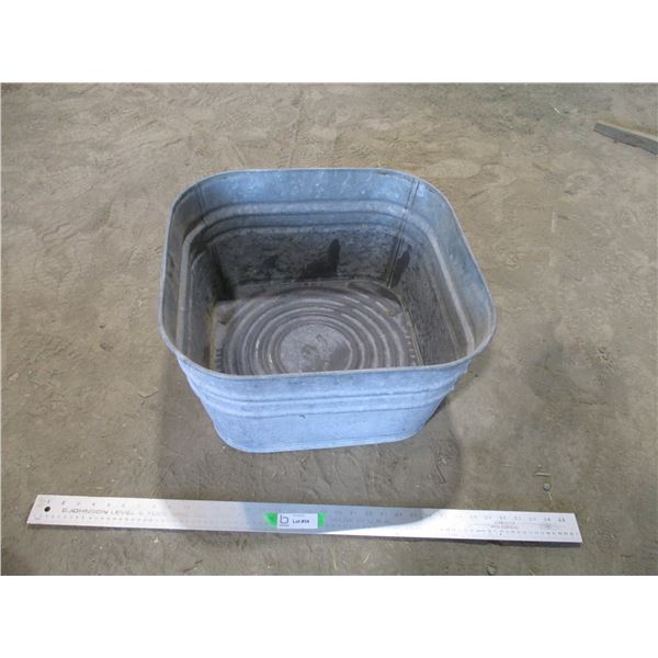 Galvanized Square Tub