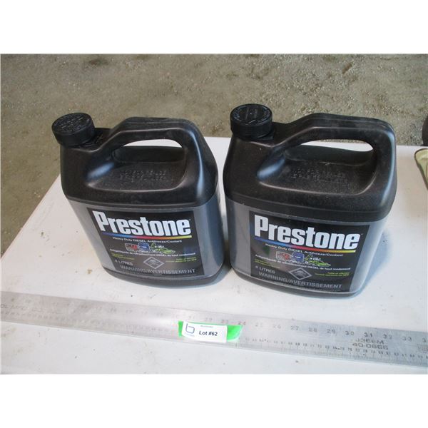 2X Bid Price (2) Anti-Freeze Heavy Duty Sealed - Prestone