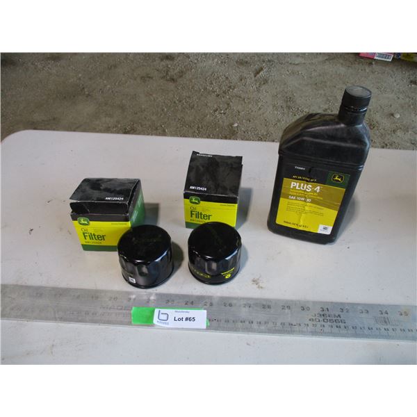 10W30 plus 2 John Deere    Oil Filters