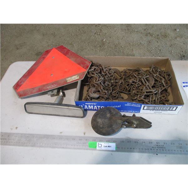 Diesel Exhaust Cover, Misc. Chains and a Slow Moving Sign