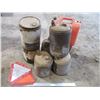 Image 1 : Plastic Gas Can plus Misc. Gas Cans and 2 slow moving Signs
